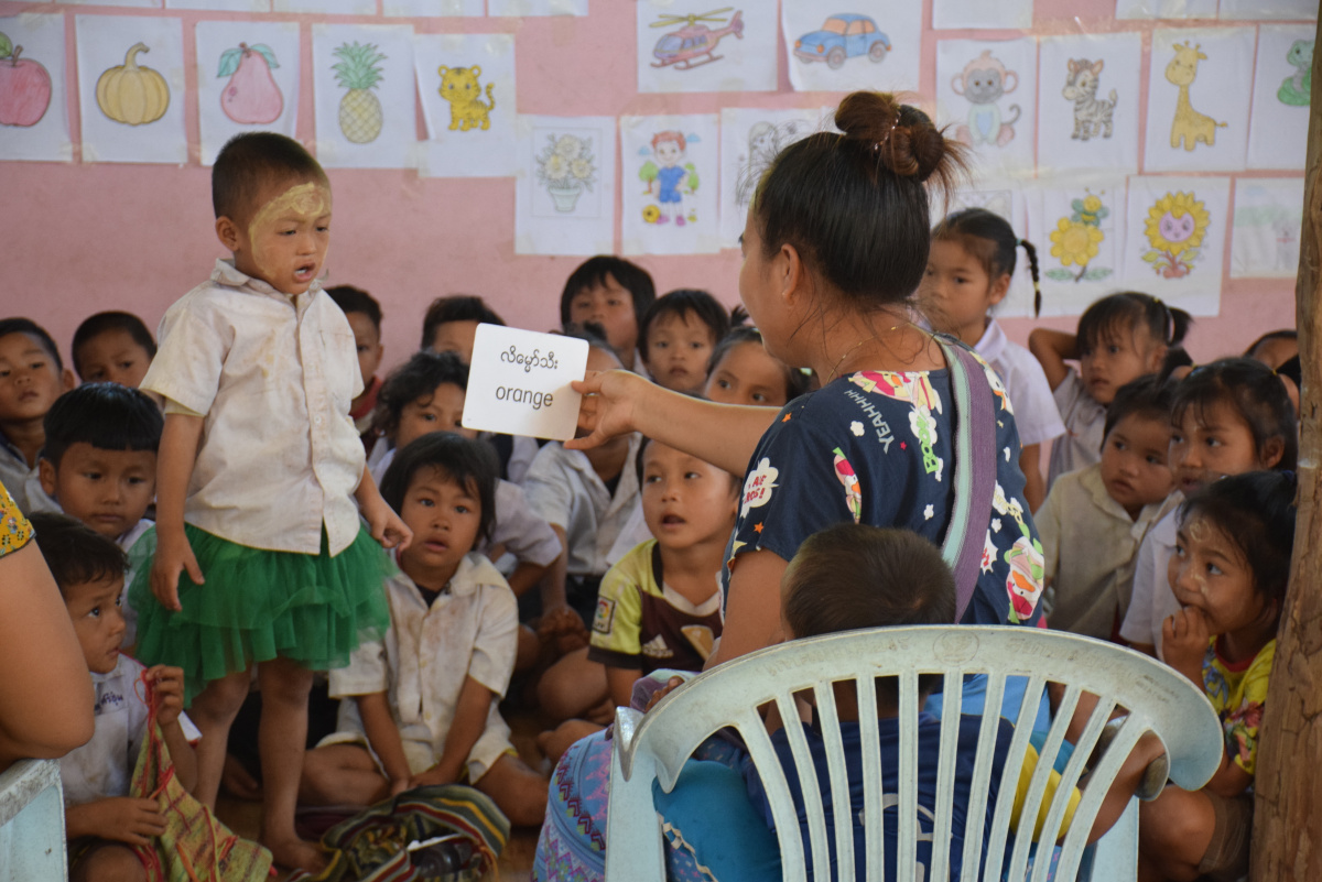 【至善基金會 | 緬甸陪你長大】在ECCD上課的孩子